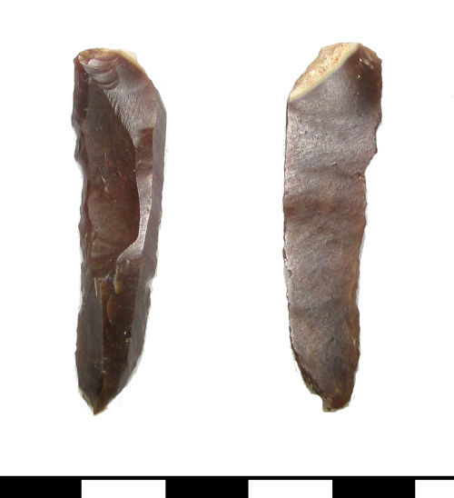 Earlier Upper Palaeolithic backed piece bladelet recorded by the Portable Antiquities Scheme